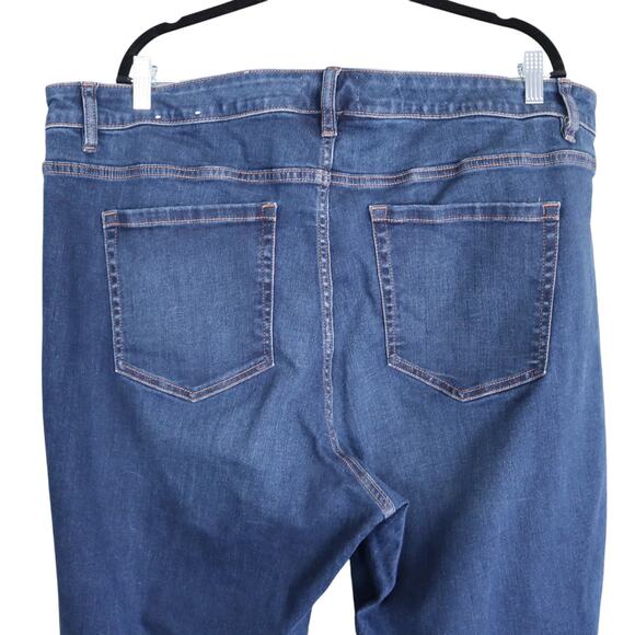 Lane Bryant Womens Mid Rise Boot Cut Jeans Plus Size 24 Signature Fit Dark Wash - Picture 5 of 11